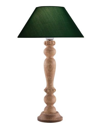 Eureka Polka Natural Wood Table Lamp With Shade