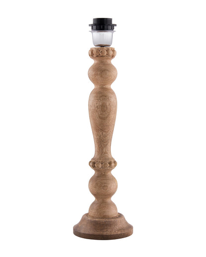 Eureka Polka Natural Wood Table Lamp With Shade