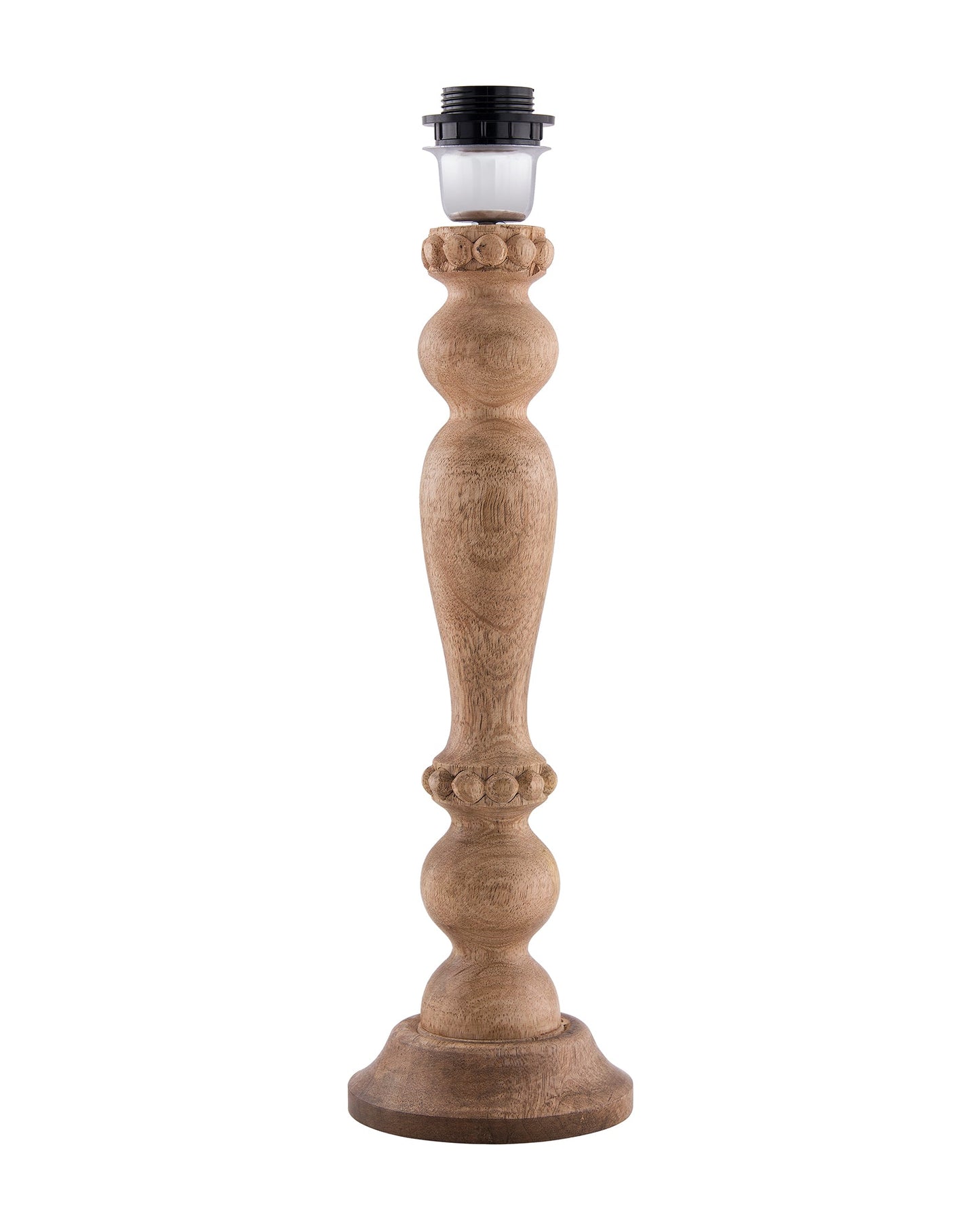Eureka Polka Natural Wood Table Lamp With Shade