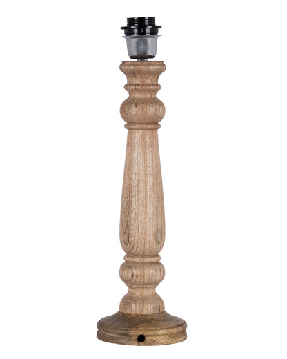 Mabel Rustic Wood Table Lamp With Shade