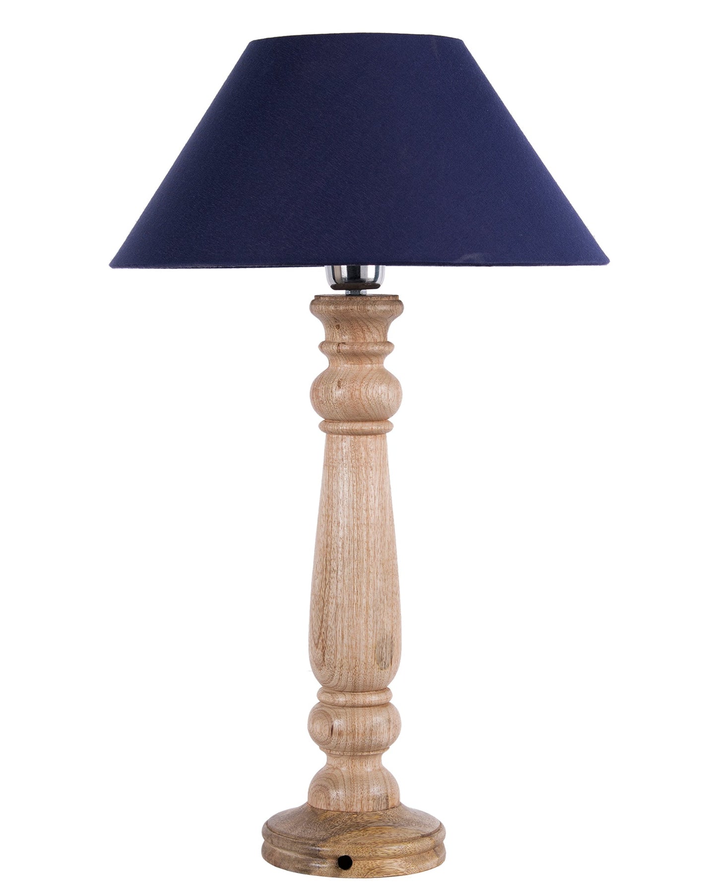 Mabel Rustic Wood Table Lamp With Shade