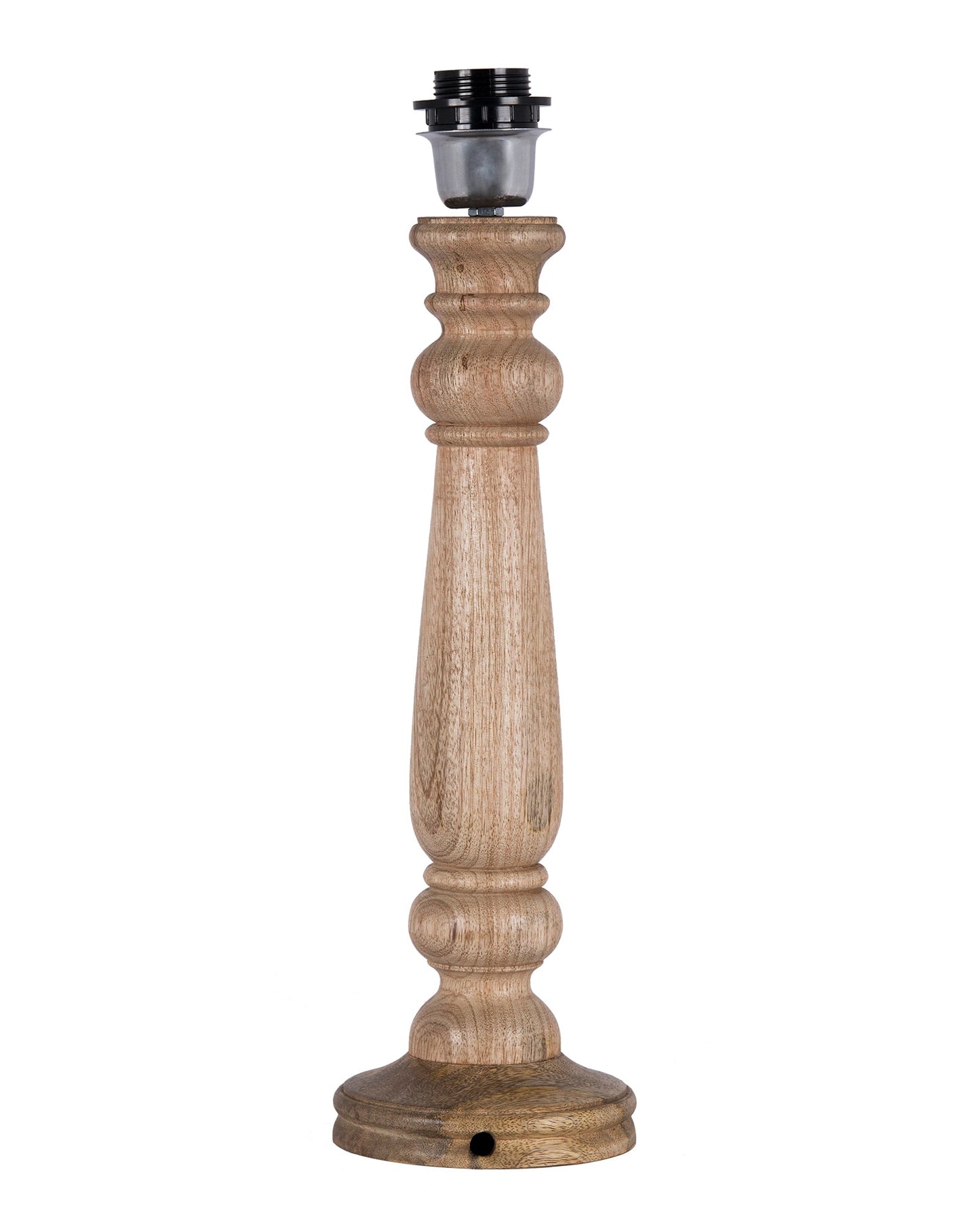Mabel Rustic Wood Table Lamp With Shade