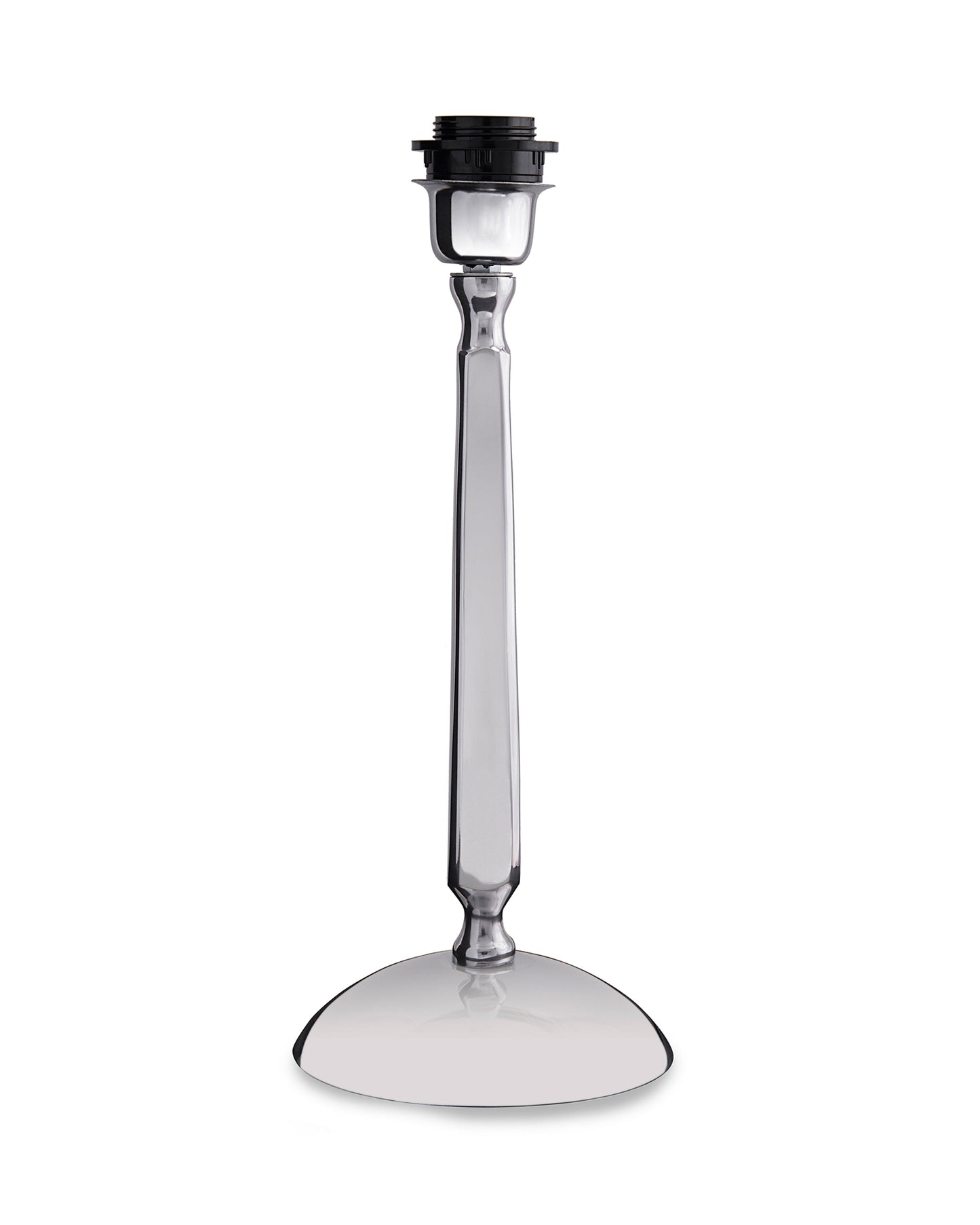 Classic Cubist Chrome Lamp With Shade