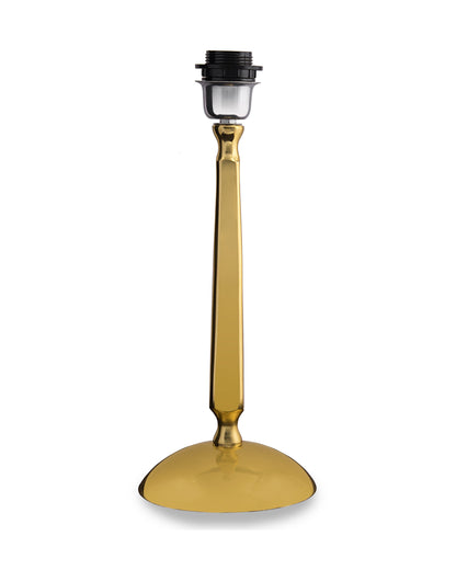 Classic Cubist Gold Brushed Lamp With Shade