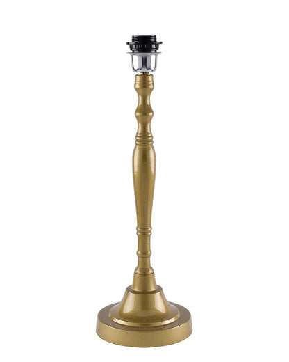 Imperial gold brushed lamp with shade