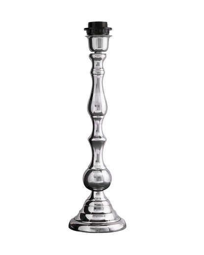 Teardrop chrome lamp with shade