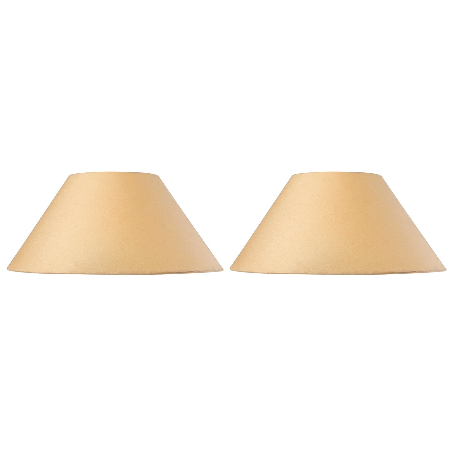 Classic cone Cotton shade, set of 2 (For E27, E14 and B-22 base)