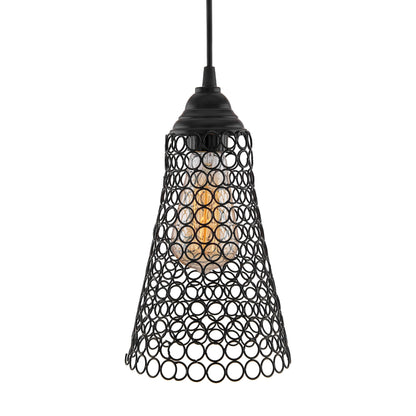 Hanging Black Steel Cone light, hanging light and fixture