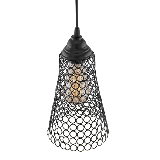 Hanging Black Steel Cone light, hanging light and fixture