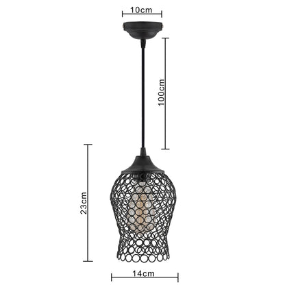 Hanging Black Steel light, hanging light and fixture