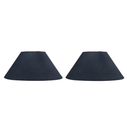Classic cone Cotton shade, set of 2 (For E27, E14 and B-22 base)