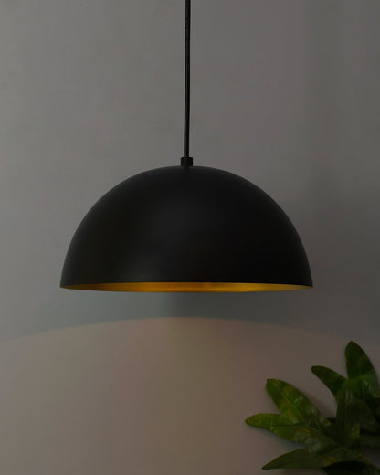 Metallic Pendant hanging light, hanging lamp 10"