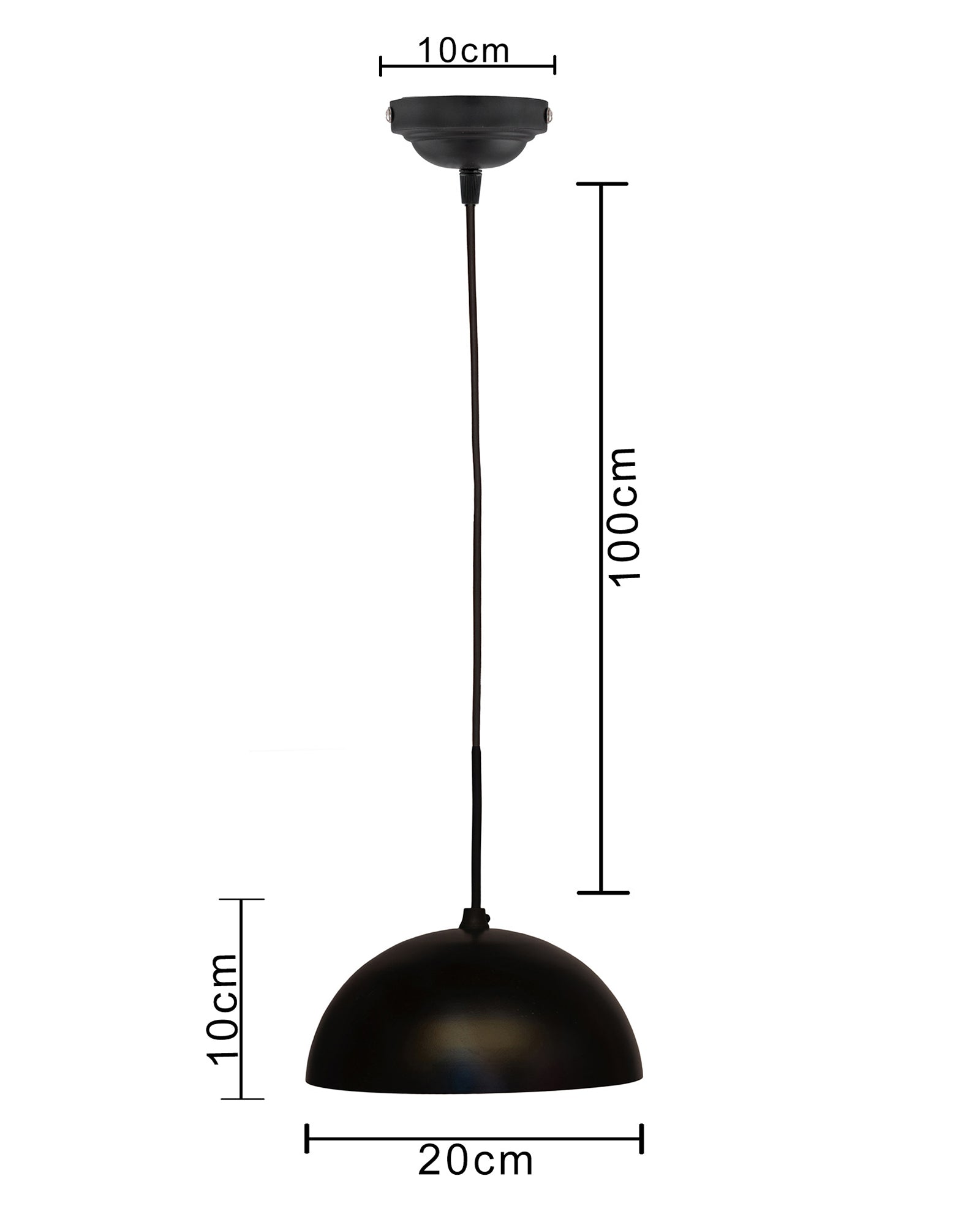 Metallic Pendant hanging light, hanging lamp 8"