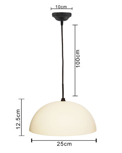 Metallic Pendant hanging light, hanging lamp 10"