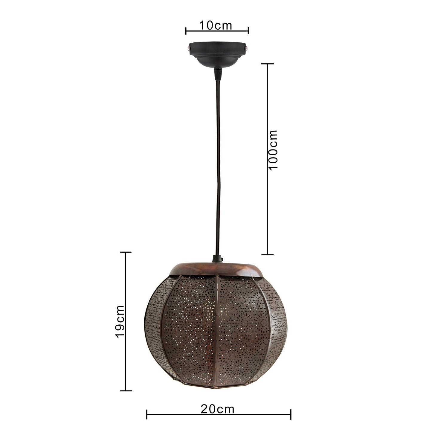 Classic Moroccan hanging lamp, antique light
