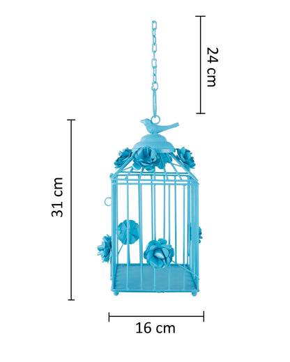 Decorative Hanging Bird Cage, Balcony/Patio Planter cage/hanging Candle holder