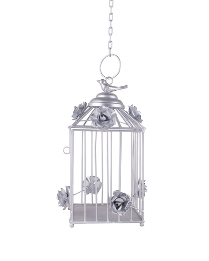 Decorative Hanging Bird Cage, Balcony/Patio Planter cage/hanging Candle holder