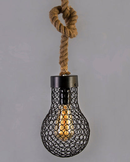 Homesake® Wire Loop Bulb Pendant hanging light, with rope wire for Home Decor