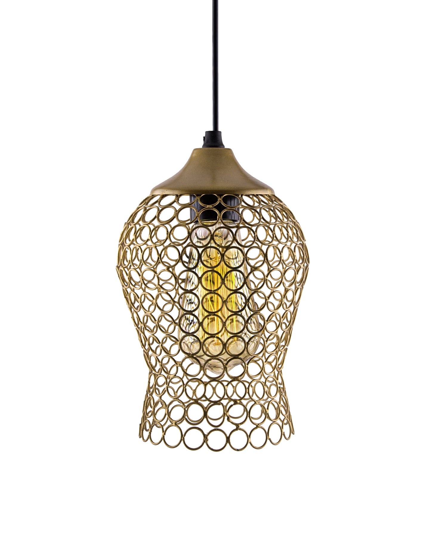 Hanging Golden Steel light, hanging light and fixture