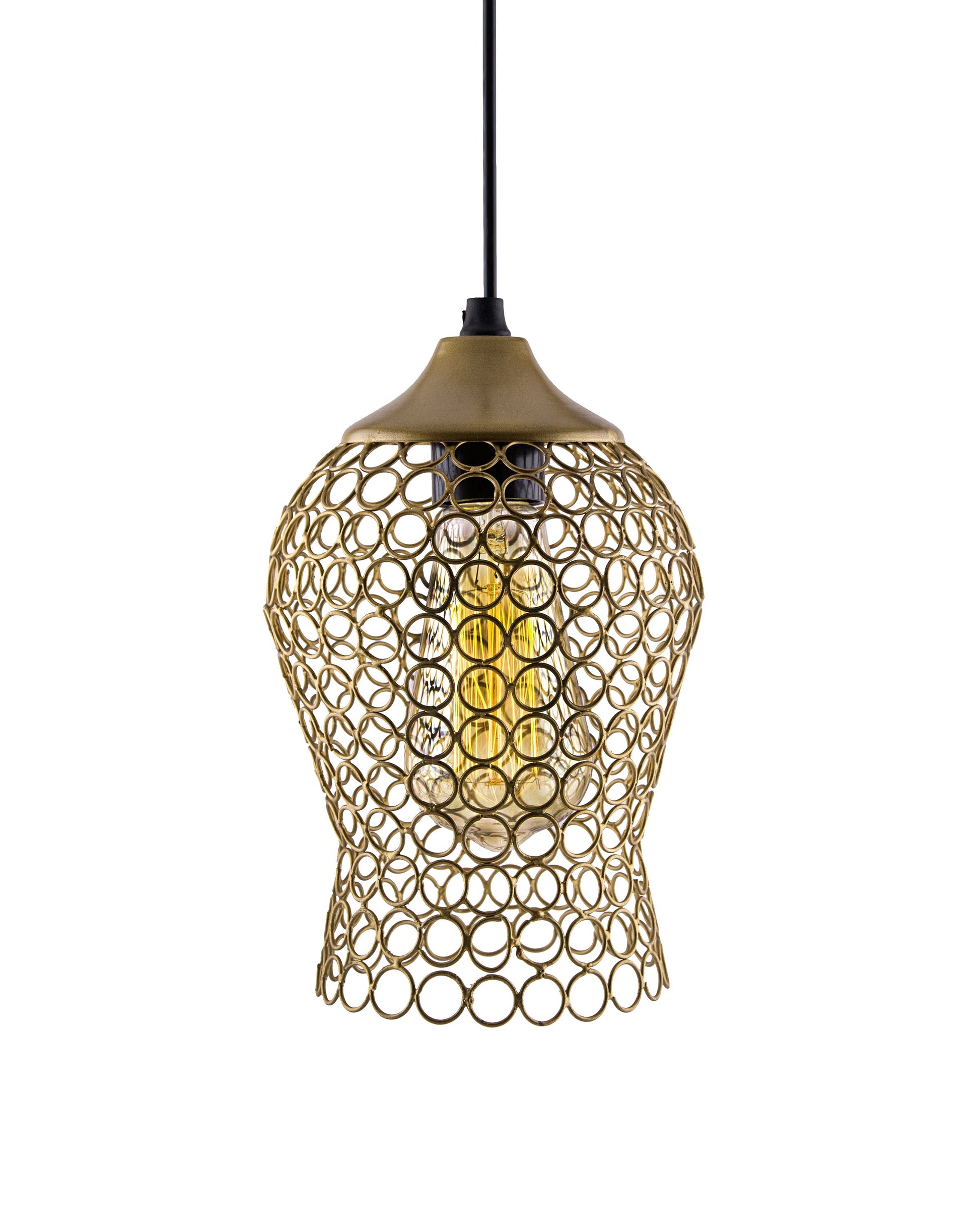Hanging Golden Steel light, hanging light and fixture