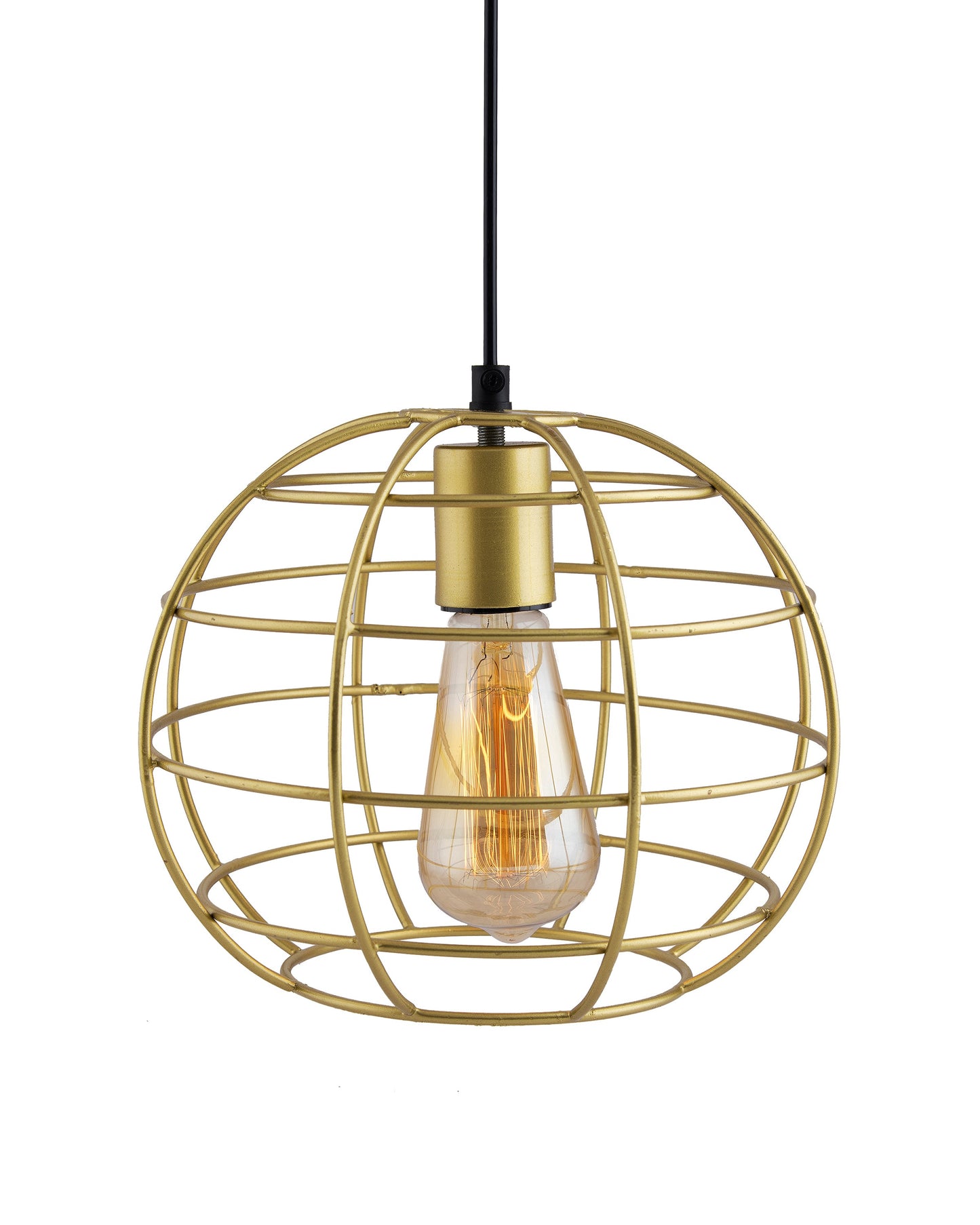 Golden Edison Filament hanging Classic Sphere, E27 hanging ceiling light for LED/filament bulb, decorative urban retro lighting