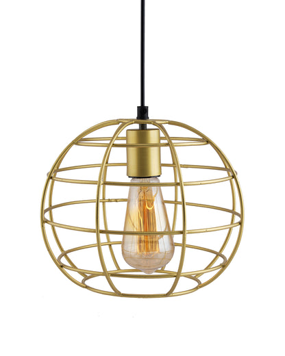 Golden Edison Filament hanging Classic Sphere, E27 hanging ceiling light for LED/filament bulb, decorative urban retro lighting