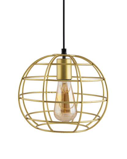 Golden Edison Filament hanging Classic Sphere, E27 hanging ceiling light for LED/filament bulb, decorative urban retro lighting