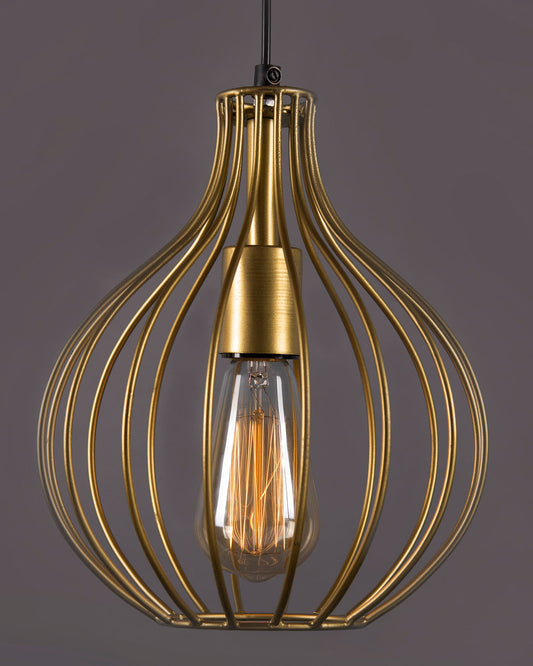 Golden Vintage Edison Filament hanging Crown , E27 hanging ceiling light for LED/filament bulb, decorative urban retro lighting