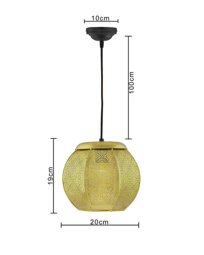 Classic Moroccan Golden hanging lamp, antique light Hanging Lamp Lights Round