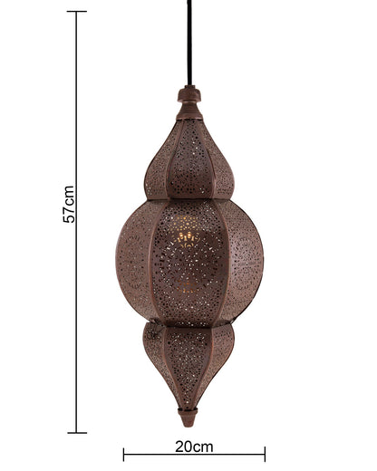 Classic Moroccan Nargis Hanging Lamp, Antique hanging pendant light