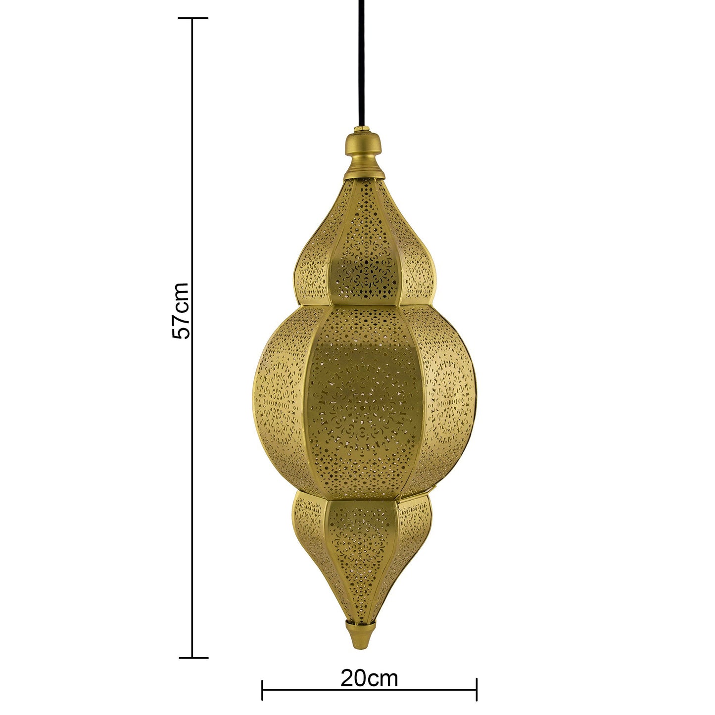Classic Moroccan Nargis Hanging Lamp, Antique hanging pendant light
