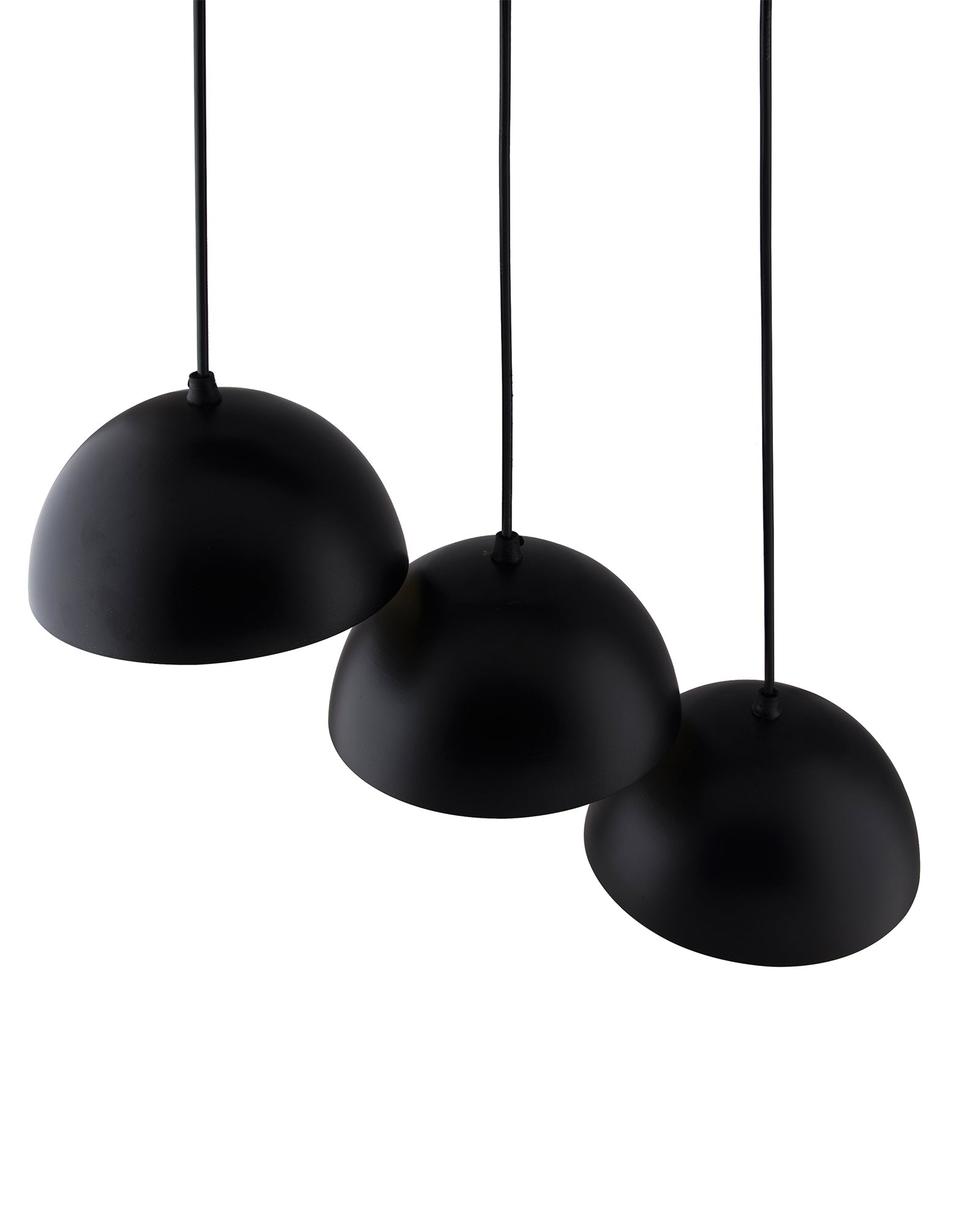 3-lights Round Cluster Chandelier 8" Pendant Hanging Pendant Light with Braided Cord