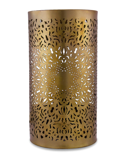 Moroccan filgree wall lamp, antique brass finish