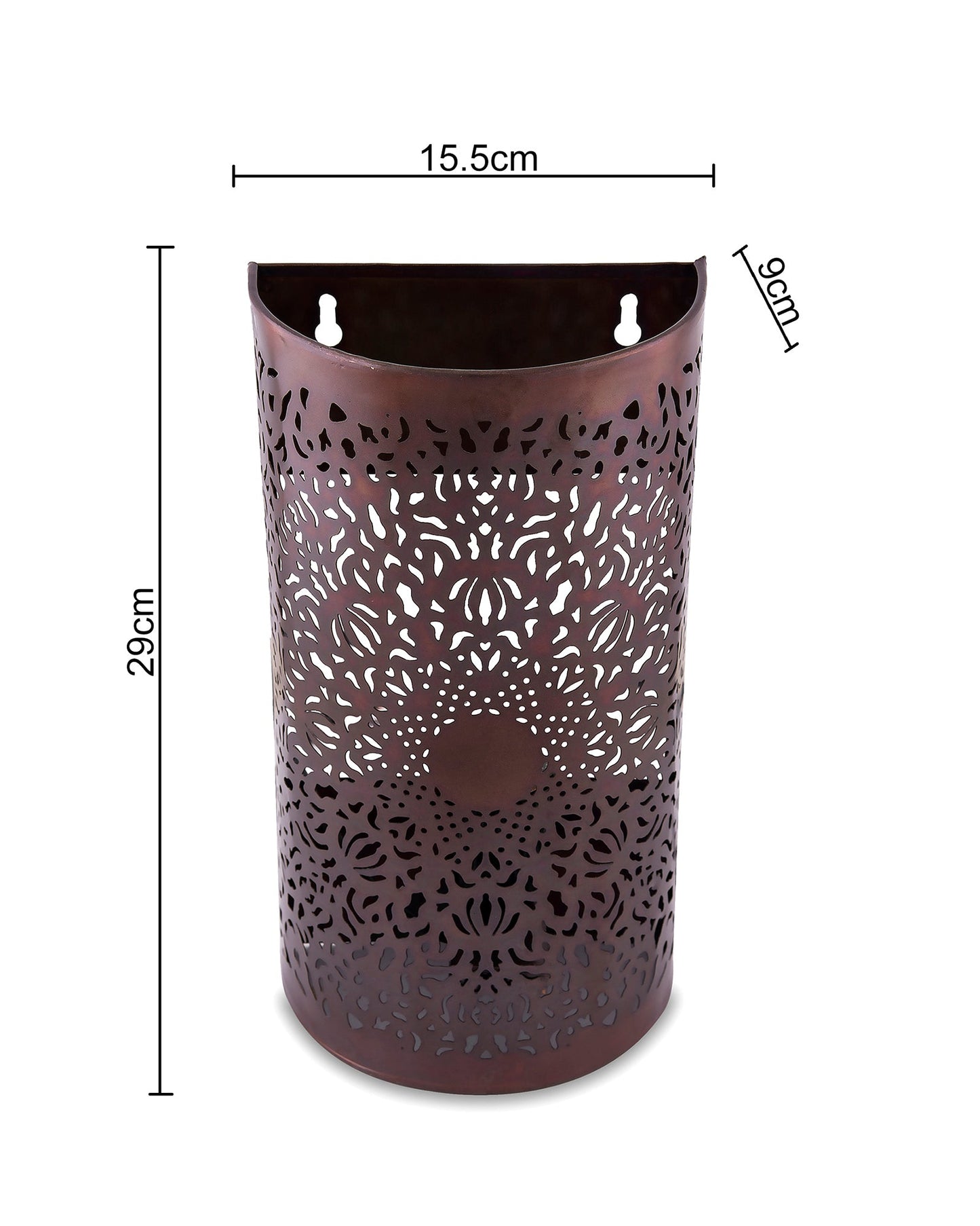 Moroccan filgree wall lamp, antique brass finish