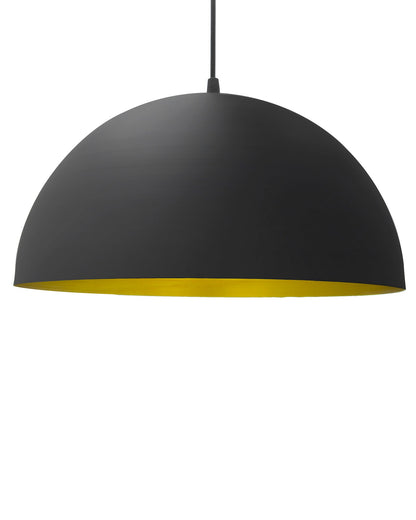 Metallic Black Pendant Hanging Light, Hanging Lamp 14", Industrial E27 lamp