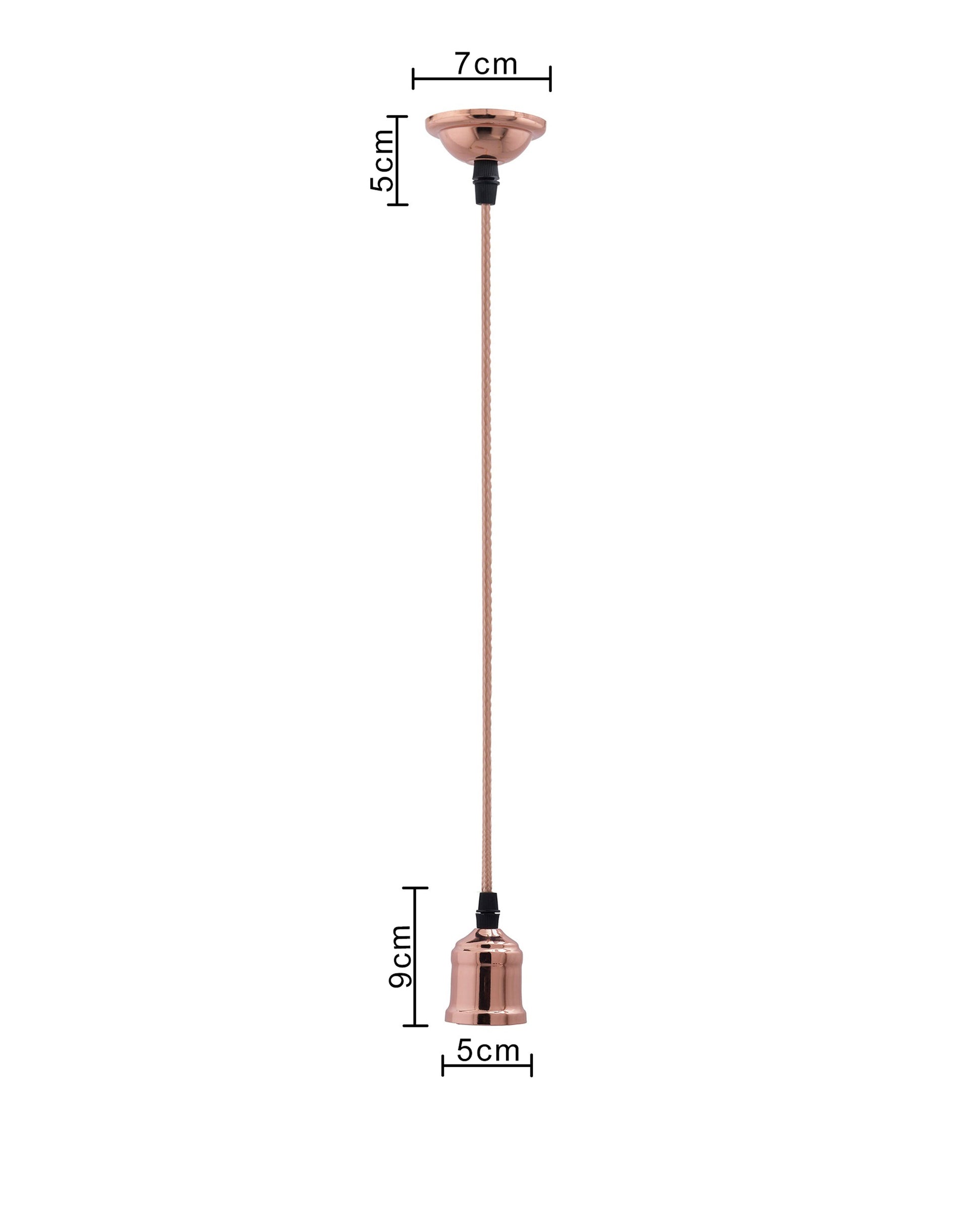Homesake® Edison Filament Metallic Black Bronze Bulb Holder, Urban, Retro, Nordic Style, With Fixture, Set of 2