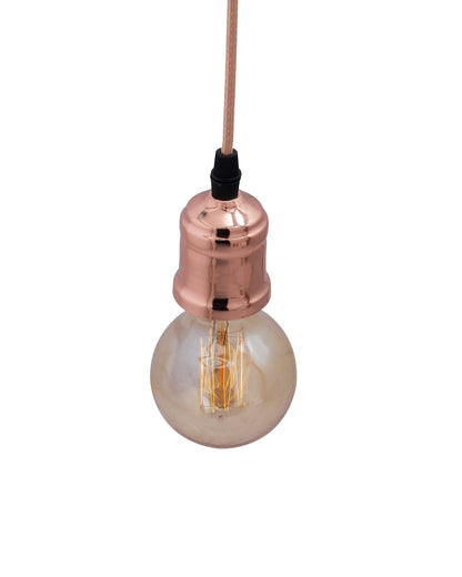 Homesake® Edison Filament Metallic Black Bronze Bulb Holder, Urban, Retro, Nordic Style, With Fixture, Set of 2