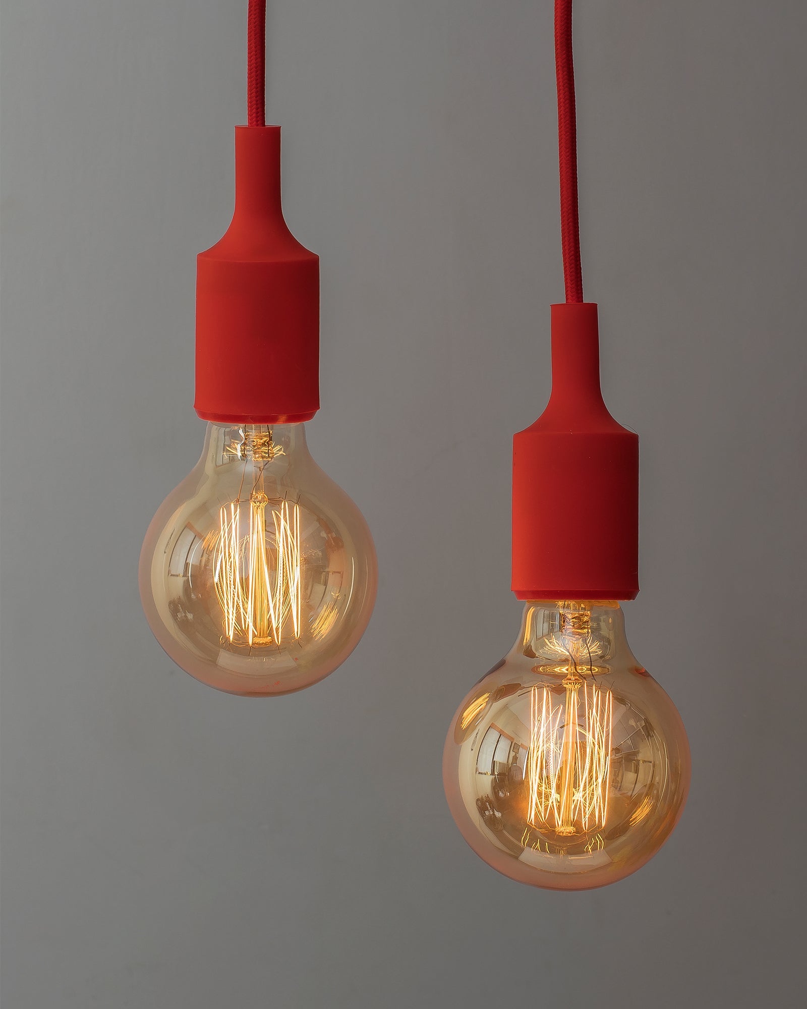 2pcs E27 Socket Chandelier Lamp Light Fixture,Hanging Silicone Holder Adjustable Modern Pendant Ceiling Lamp