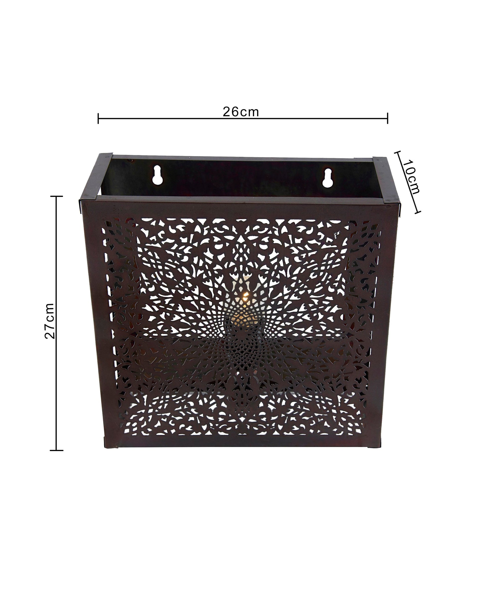 Oriental Square Wall Lamp Light Lampshade, Antique Moroccan Wall Sconce