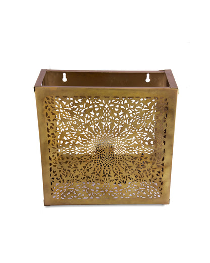 Oriental Square Wall Lamp Light Lampshade, Antique Moroccan Wall Sconce