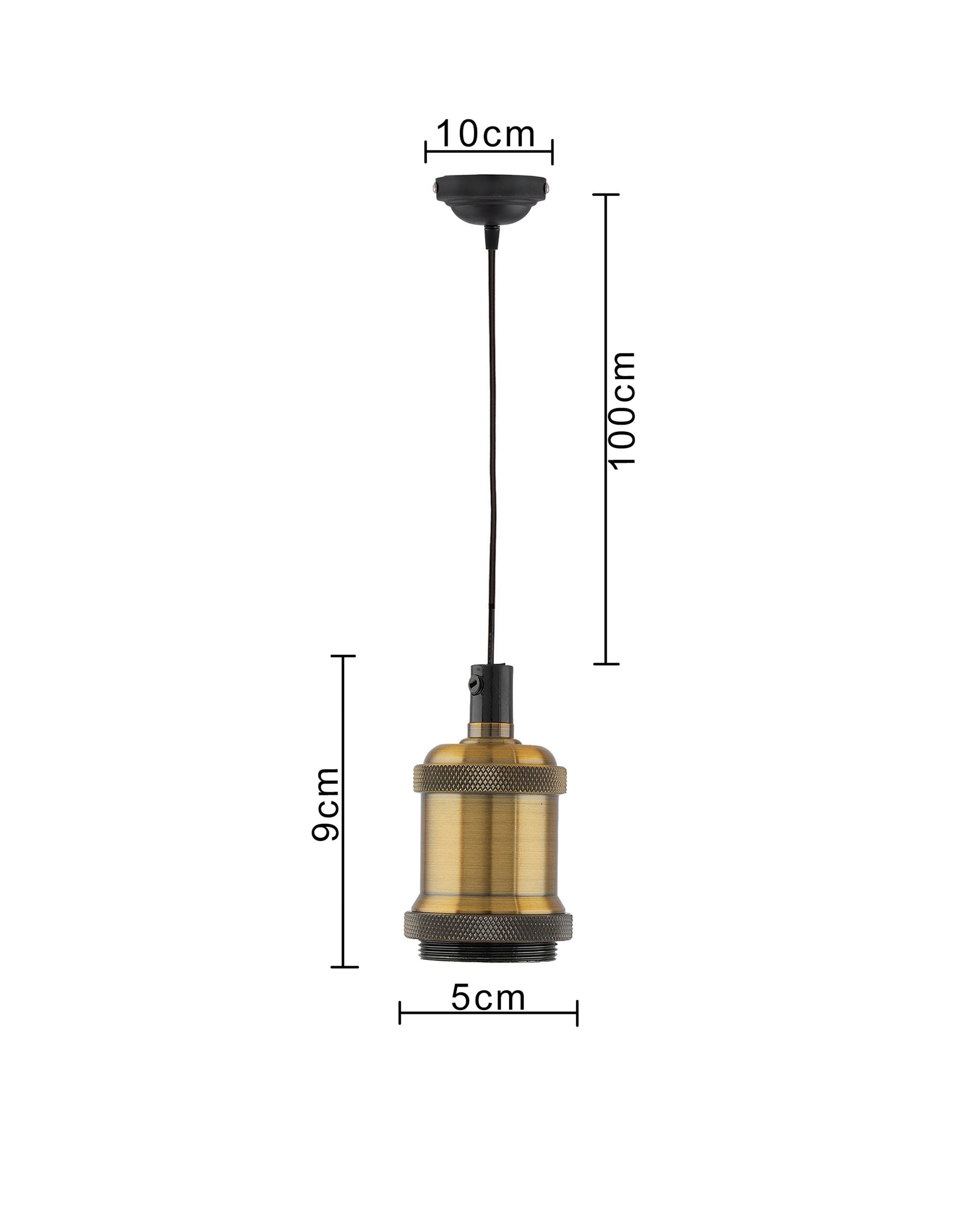E26/ E27 Industrial Light Hanging Vintage Edison Pendant Lamp Metal