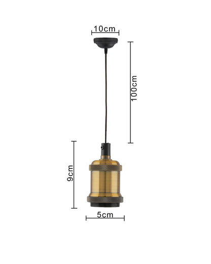 E26/ E27 Industrial Light Hanging Vintage Edison Pendant Lamp Metal