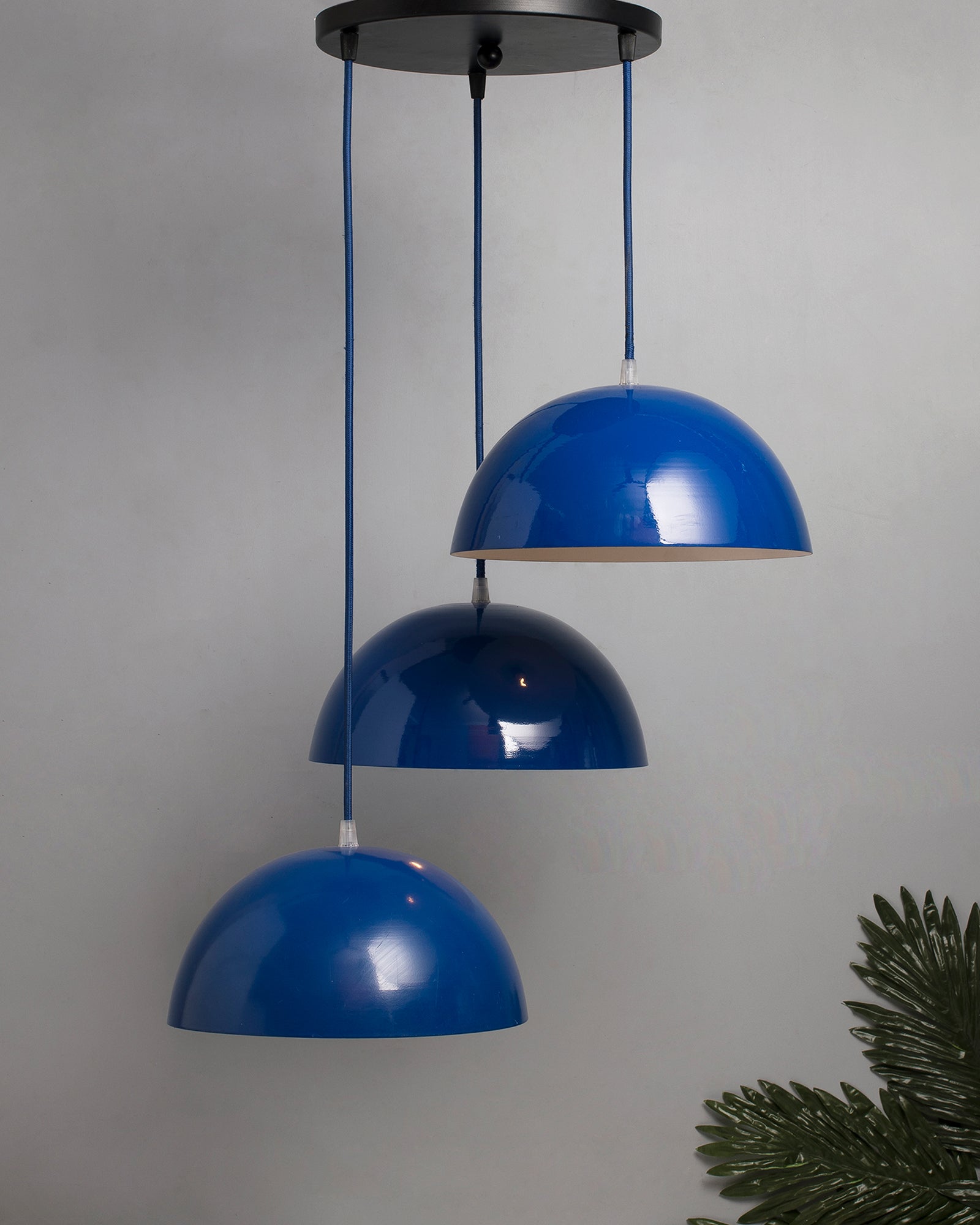 3-lights Round Cluster Chandelier Ceiling Hanging Pendant Light with Braided Cord, URBAN Retro, nordic style, LED/filament bulb