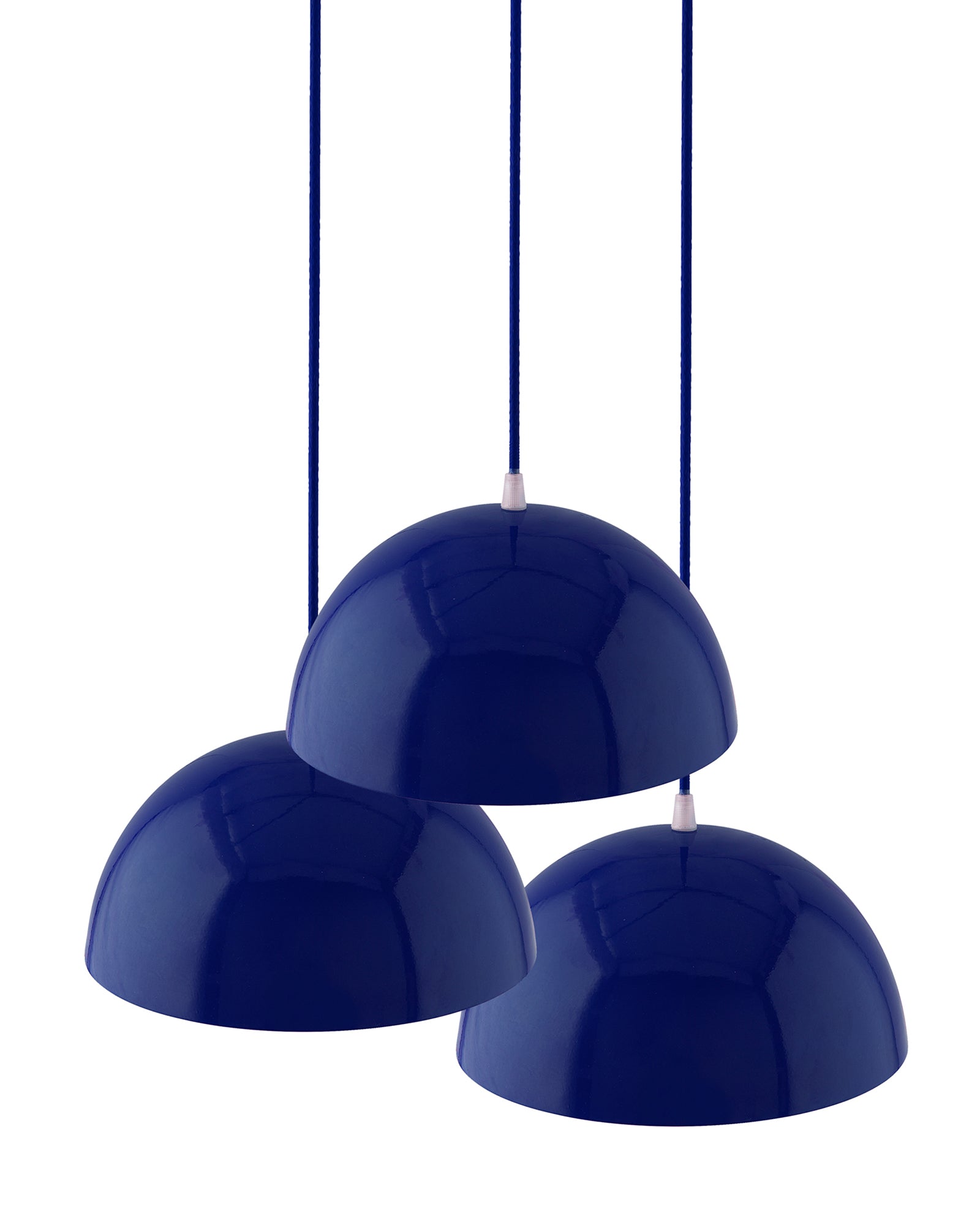 3-lights Round Cluster Chandelier Ceiling Hanging Pendant Light with Braided Cord, URBAN Retro, nordic style, LED/filament bulb