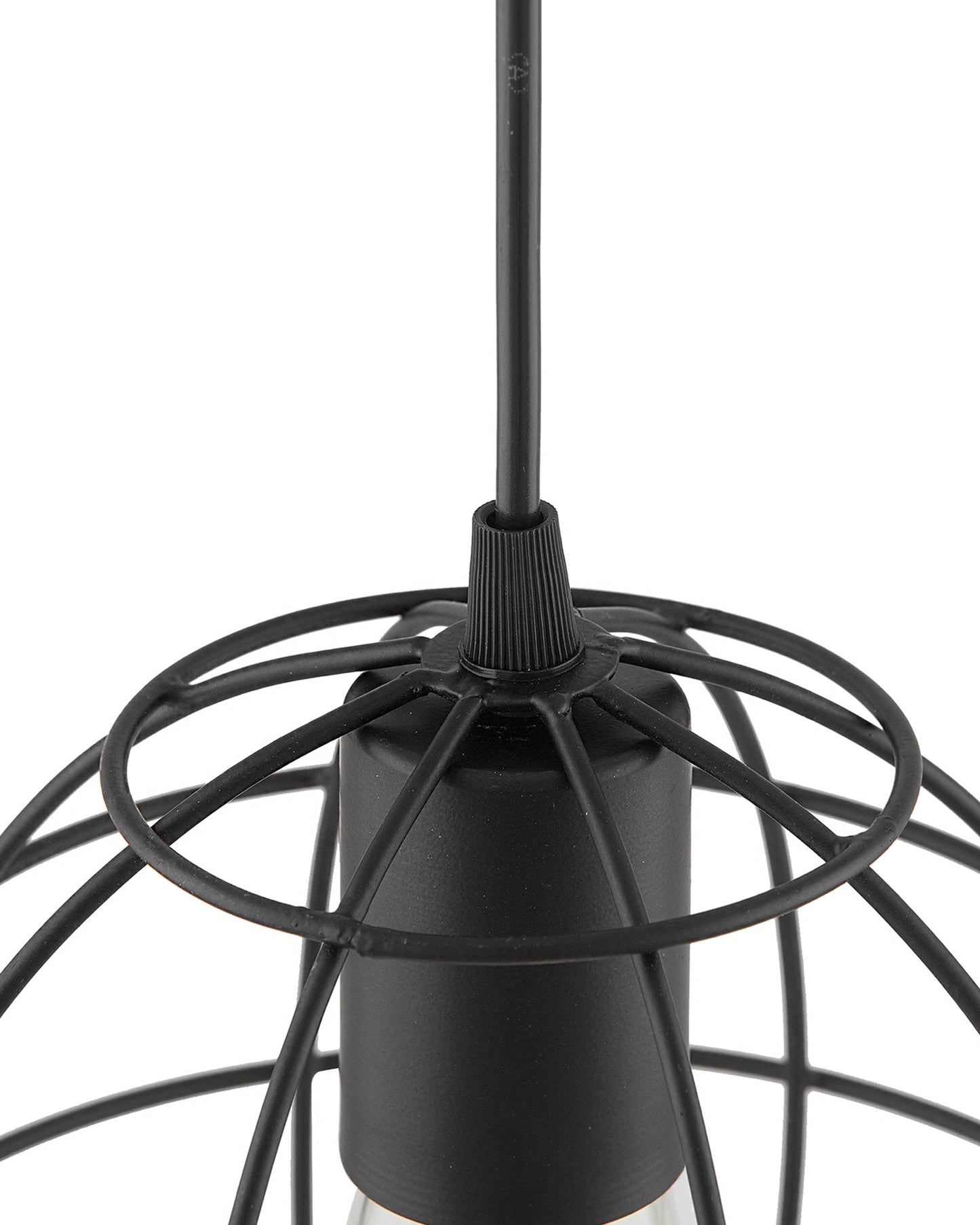 E27 Ediosn Vintage Black Metal Sphere Hanging Light, Pendant Ceiling Light Lamp