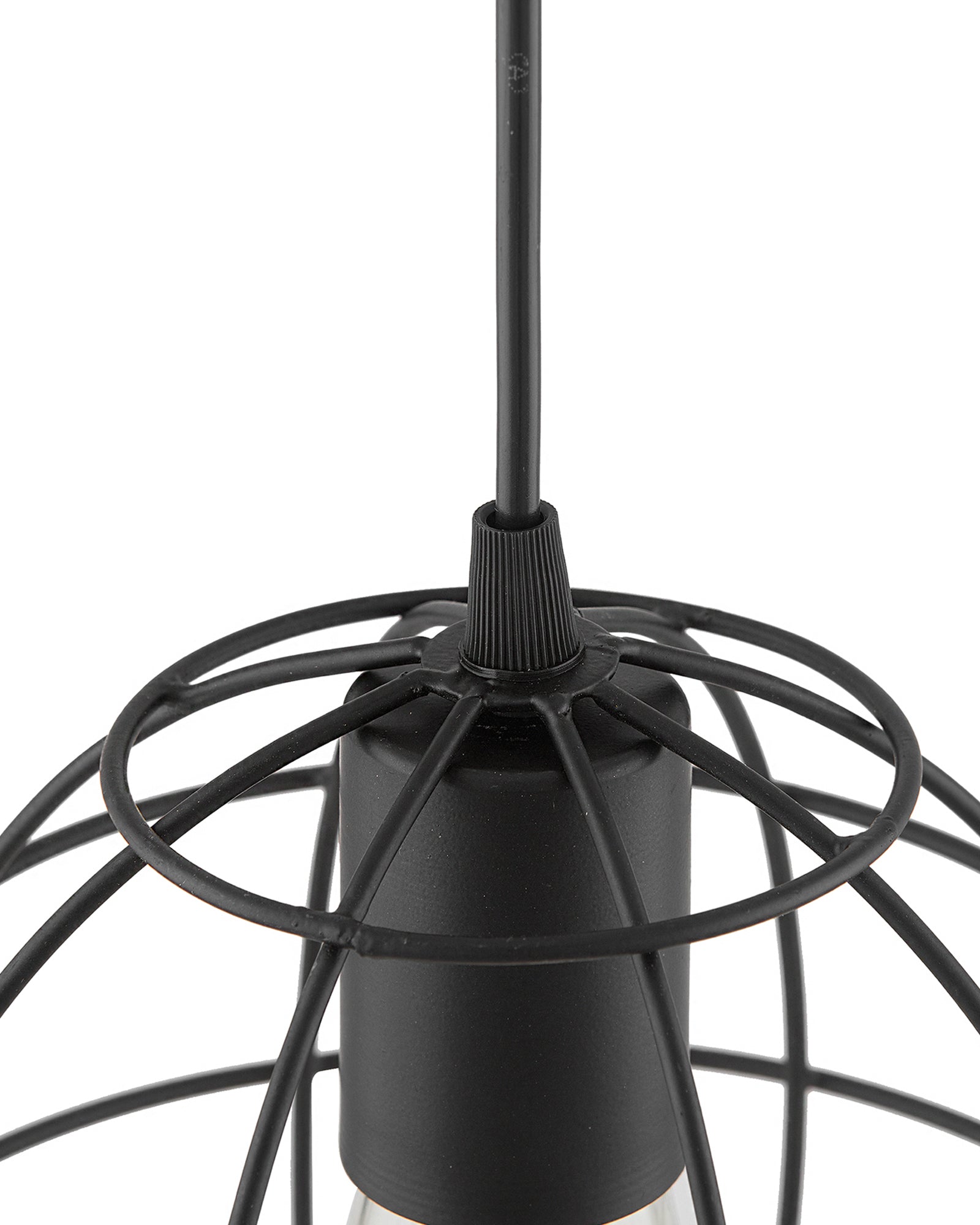 E27 Ediosn Vintage Black Metal Sphere Hanging Light, Pendant Ceiling Light Lamp
