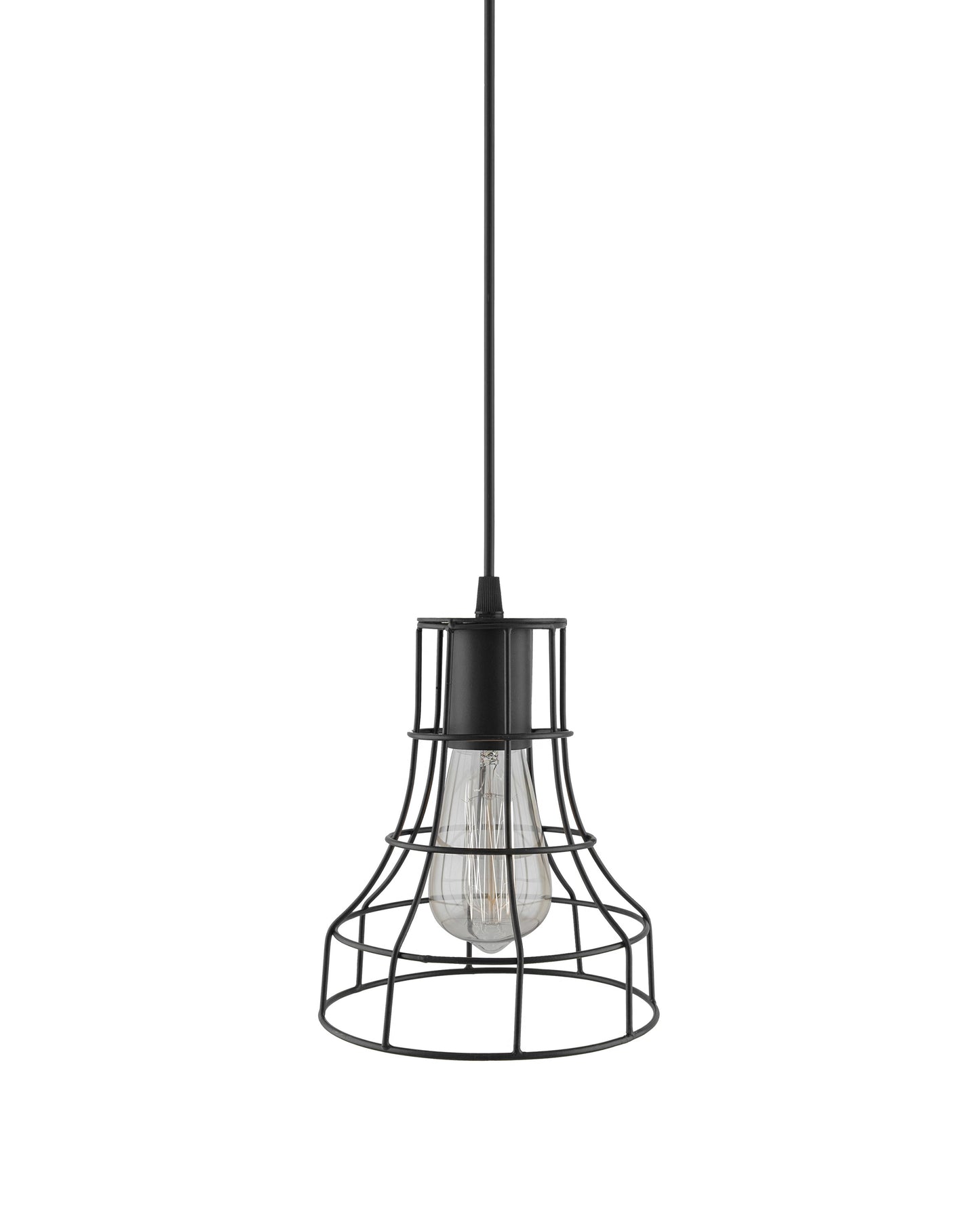 E27 Ediosn Vintage Black Metal Shade Hanging Light, Pendant Ceiling Light Lamp