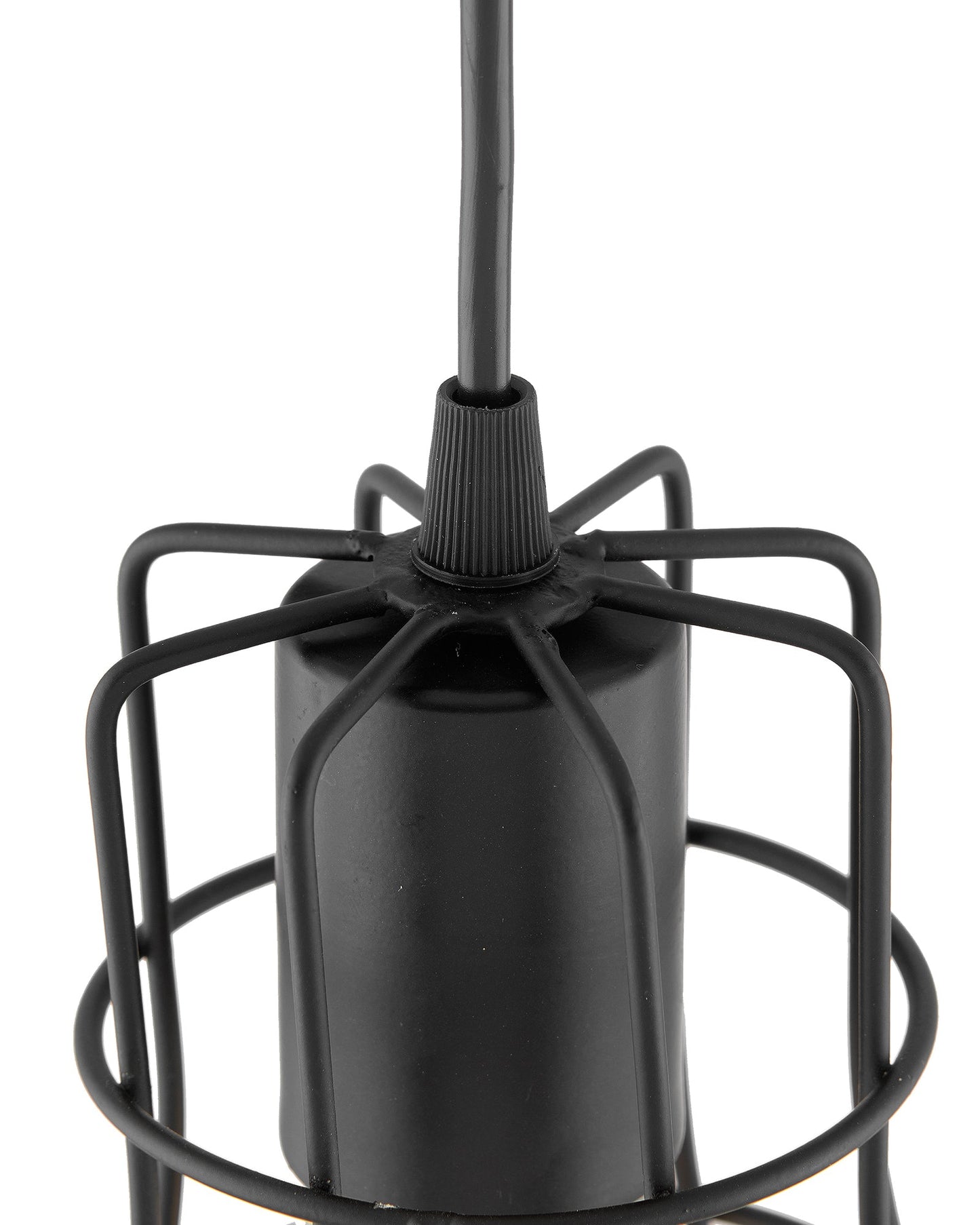 E27 Ediosn Vintage Black Metal Crown Hanging Light, Pendant Ceiling Light Lamp