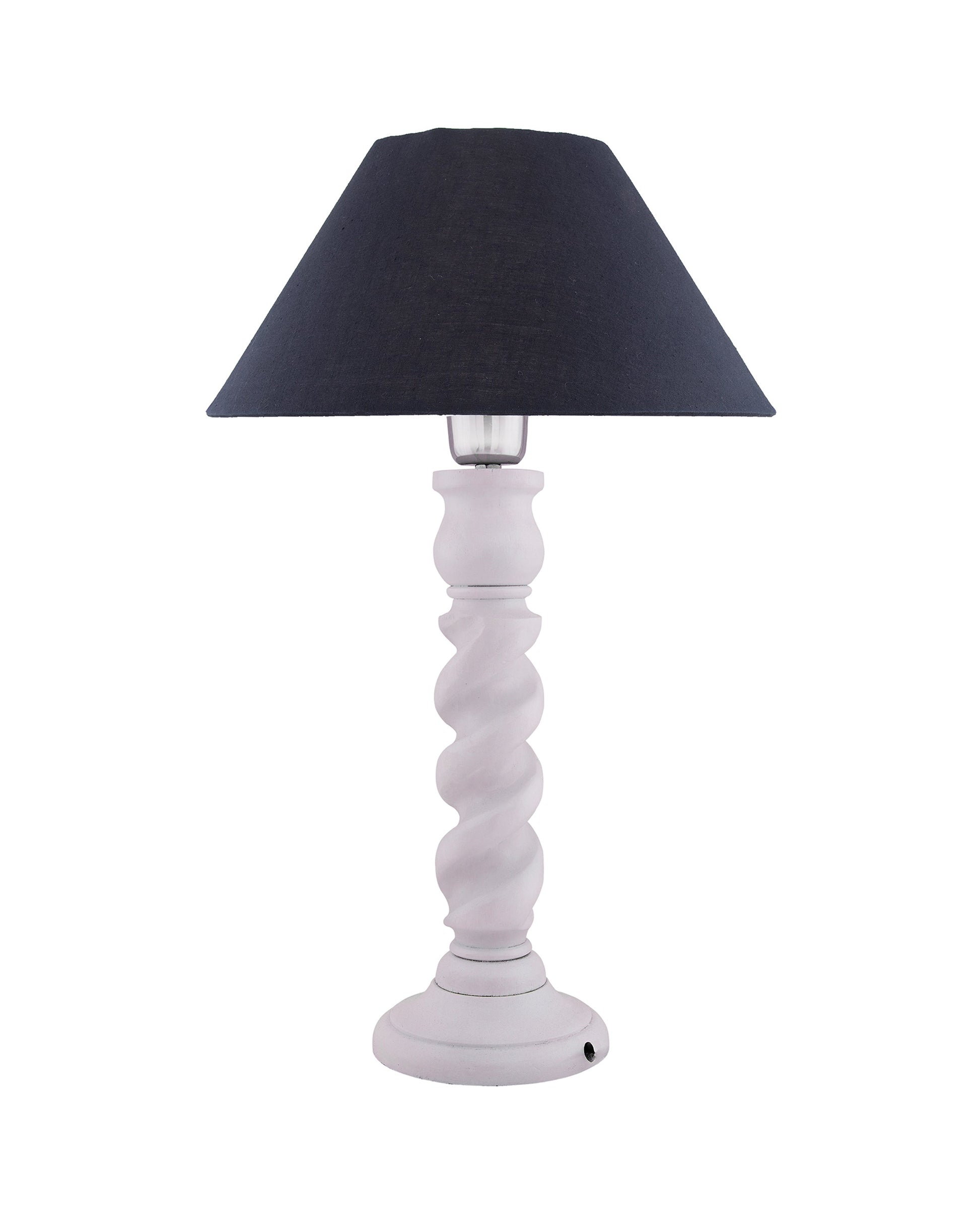 Classic Twister Table lamp white with Shade