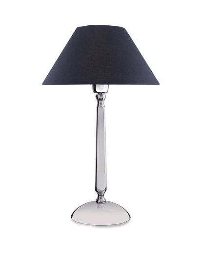 Classic Cubist Chrome Lamp with Shade